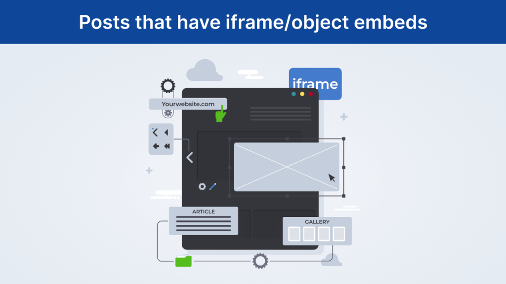 image representing iframe/objects embeds