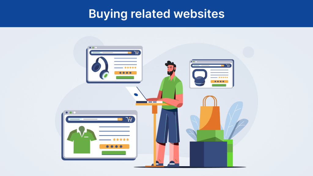 image describing buying related websites for trust and authority